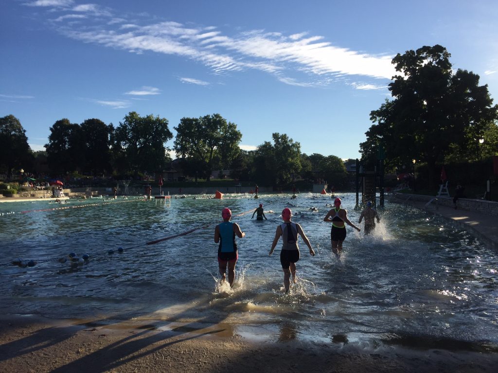 Naperville Sprint Triathlon - Centennial Beach Pool